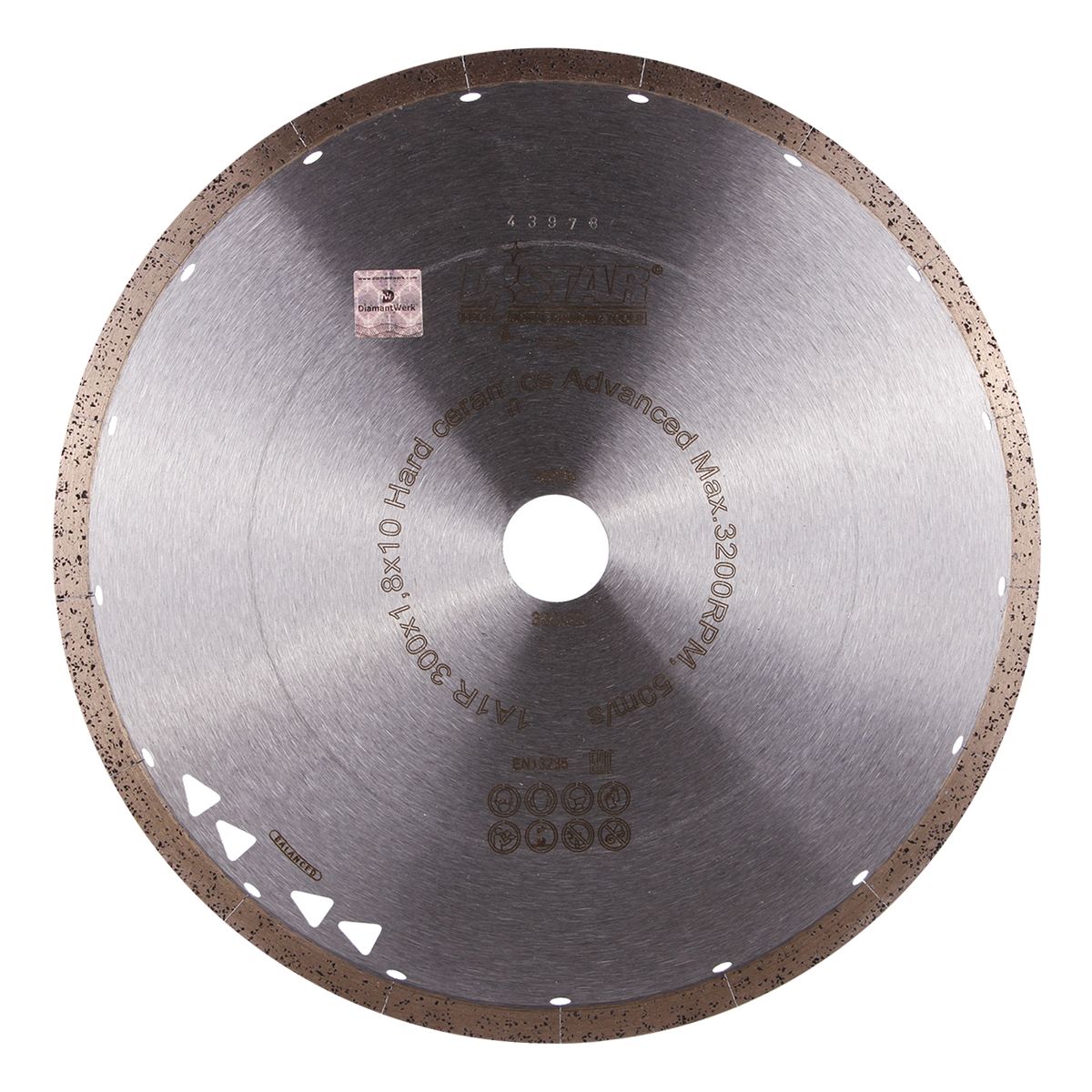 Круг алмазный отрезной 1A1R 300x1,8/1,5x10x32 Hard ceramics Advanced