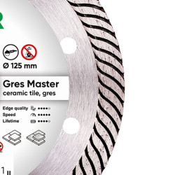 Круг алмазный отрезной 1A1R 125x1,4/1,0x10x22,23 Gres Master купить