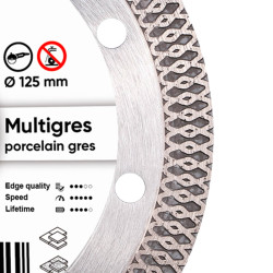 Круг алмазний вiдрiзний 1A1R 125x1,6/1,0x10x22,23 Multigres в Україні