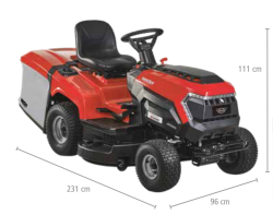 Трактор садовий бензиновий HECHT 5386