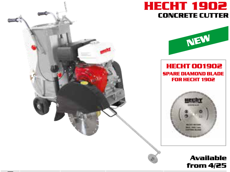 Швонарізчик для бетону і асфальту HECHT 1902