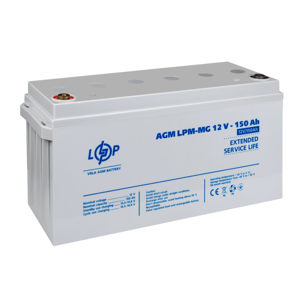 Акумулятор мультигелевий LPM-MG 12V - 150 Ah