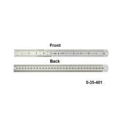 Лінійка з нержавіючої сталі двостороння STANLEY 0-35-401 заказать