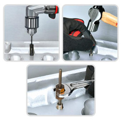 Набор экстракторов, сверл и направляющих для извлечения сломанных резьбовых винтов 25ед. TOPTUL JGEW2501 купить