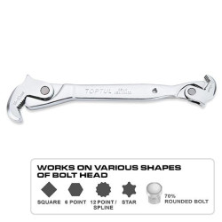 Ключ двусторонний универсальный самозажимной 8-32мм TOPTUL AEAX3A32 купить