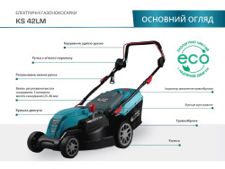 Электрическая газонокосилка KS 42LM Konner&Sohnen в Украине