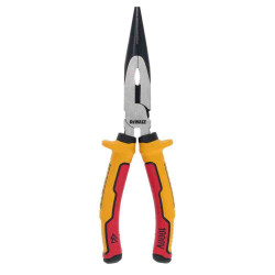 Плоскогубці електрика LASER HARDENEDl VDE 1000V з подовженими губкамиі довжиною 200 мм DeWALT DWHT82804-0