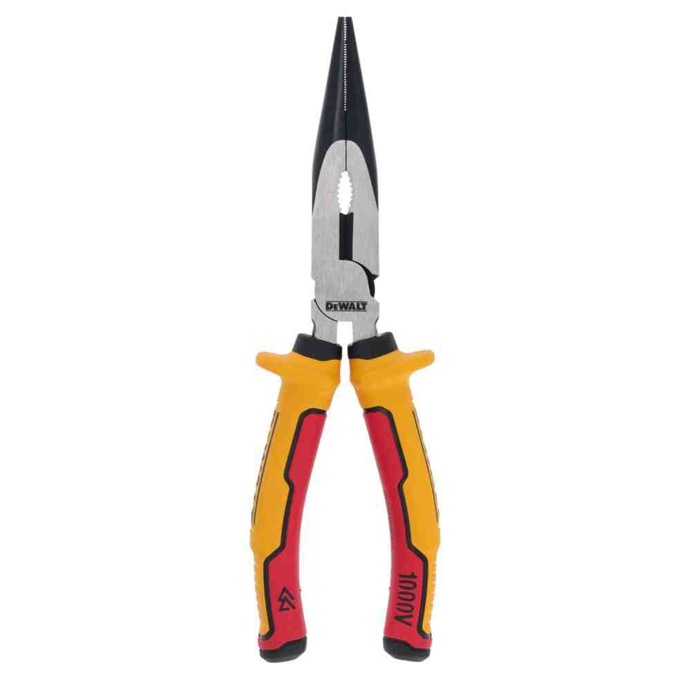 Плоскогубці електрика LASER HARDENEDl VDE 1000V з подовженими губкамиі довжиною 200 мм DeWALT DWHT82804-0