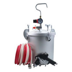 Краскопульт пневматический HP с баком для краски 10л, длина шлангов 5м, форсунка 1,8мм PT-8-AIRKRAFT-1.8