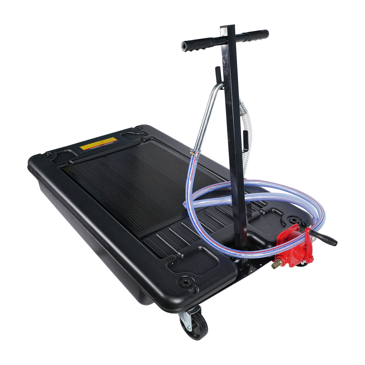 Піддон підкатний для зливу оливи з ручним роторним насосом для відкачування оливи 64 л G.I.KRAFT OCP17G