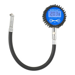 Манометр цифровой для проверки давления в шинах со шлангом 0-250 psi (17 bar)  AIRKRAFT TPGD0250-S