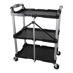 Тележка инструментальная складная 3 открытые пластиковые полки (SF6007) G.I.KRAFT GI37104