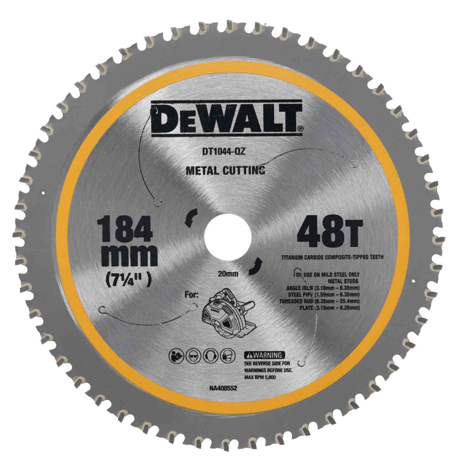 Диск пиляльний METAL CUTTING DeWALT DT1044
