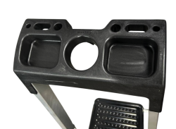 Стремянка 4сх. верх.сх.-0,86м KMH0104BP, сходинки 13см., анодований алюміній заказать