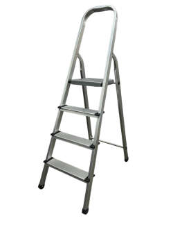 Стремянка односторонняя GTM KMH0104 алюминиевая, 4 ступеньки 790 мм (KMH0104)