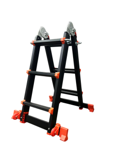 Лестница-трансформер телескопическая GTM KMP403D 4*3 алюминиевая, 2.9 м - фото №2 Лестница-трансформер телескопическая GTM KMP403D 4*3 алюминиевая, 2.9 м купить