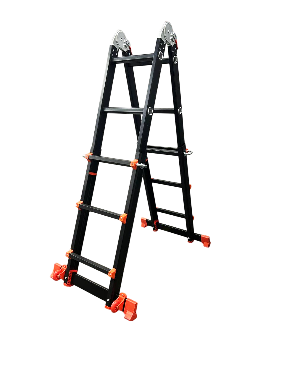 Лестница-трансформер телескопическая GTM KMP403D 4*3 алюминиевая, 2.9 м - Фото 1 Лестница-трансформер телескопическая GTM KMP403D 4*3 алюминиевая, 2.9 м