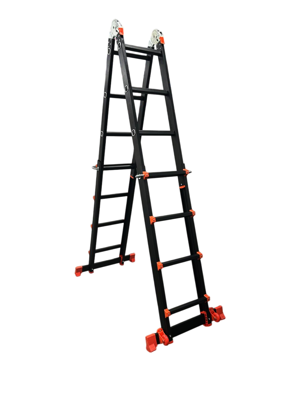 Лестница-трансформер телескопическая GTM KMP404D 4*4 алюминиевая, 4 м