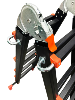 Драбина-трансформер телескопічна GTM KMP405D 4*5 алюмінієва 5.15 м фото