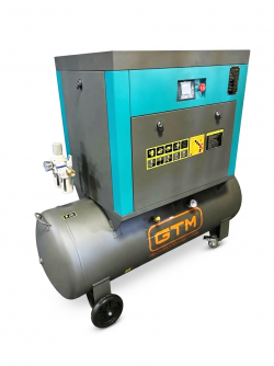 Гвинтовий повітряний компресор 200 л GTM DLG7.5V/inv масляний 380В/інвертор/кожух Arsenal Grand