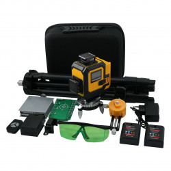 Лазерный уровень 16 линий 4D (2xH360/2xV360, LCD-дисплей, пульт ДУ + ШТАТИВ - зеленый луч) PROTESTER LL616G-TR - фото №2 Лазерный уровень 16 линий 4D (2xH360/2xV360, LCD-дисплей, пульт ДУ + ШТАТИВ - зеленый луч) PROTESTER LL616G-TR купить