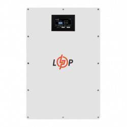 Аккумулятор LP LiFePO4 51,2V - 100 Ah (5120Wh) (BMS 100A/50А) металл LCD Smart RS485/CAN JK настенный не дорого