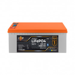 Акумулятор LP LiFePO4 12,8V - 460 Ah (5888Wh) (BMS 200A/200А) пластик LCD Smart BT