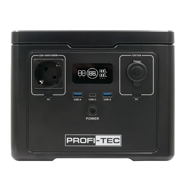 Портативная зарядная станция PROFI-TEC PPS600 LiFePO4 (600 Вт, батарея 512 Вт&middot;ч) 
