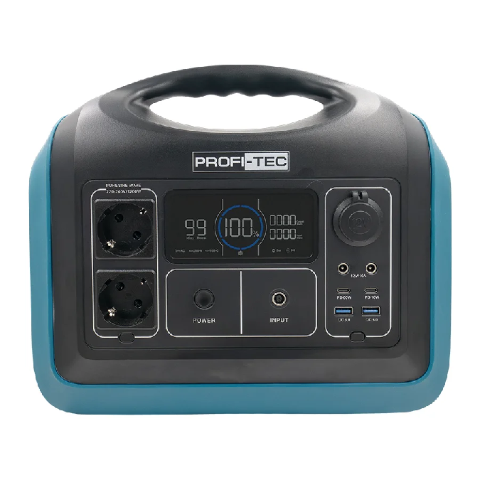 Портативна зарядна станція PROFI-TEC PPS1200 LiFePO4 (1200 Вт, батарея 992 Вт⋅год) 