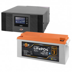 Комплект резервного живлення LogicPower ДБЖ 1050W + літієва (LiFePO4) батарея 2944Wh