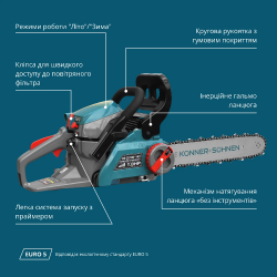 Бензиновая пила KS CS18G-14C купить