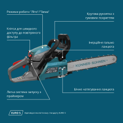 Бензиновая пила KS CS20G-16 в Украине