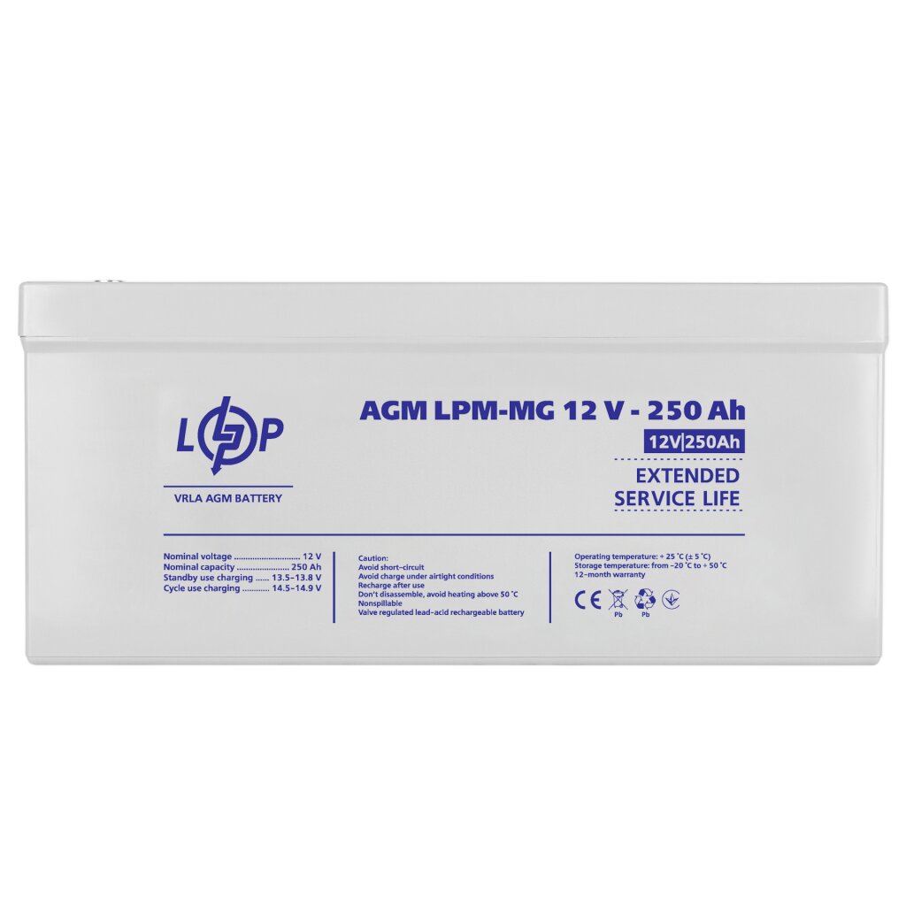 Аккумулятор мультигелевый LPM-MG 12V - 250 Ah