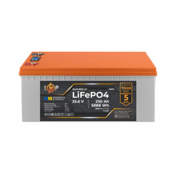 Акумулятор LP LiFePO4 для ДБЖ LCD 24V (25,6V) - 230 Ah (5888Wh) (BMS 80A/40A) пластик в Україні