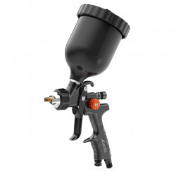 Пістолет фарбувальний пневматичний LVMP верх.пласт.бачок 600мл, форсунка-1,7мм LION-2-1.7LM AUARITA