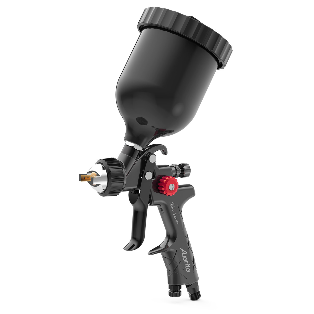 Пистолет красящий пневматический LVMP верх.пласт.бачок 600мл, форсунка-2,0мм AUARITA LION-2-2.0LM