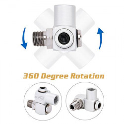 Шарнірний перехідник 1/4" для пневмоінструменту та повітряних ліній TOPTUL KACH0801 купити