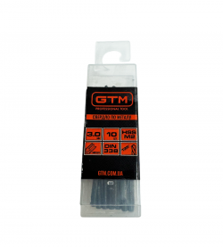 Свердло по металу GTM HSS-TiN 3.0 мм 10 шт (EM2-030K)