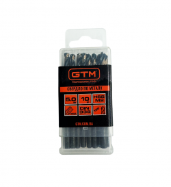 Свердло по металу GTM HSS-TiN 5.0 мм 10 шт (EM2-050K)
