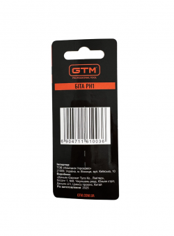Бита GTM PH1 50 мм 2 шт (SB-H1-50B) в Украине