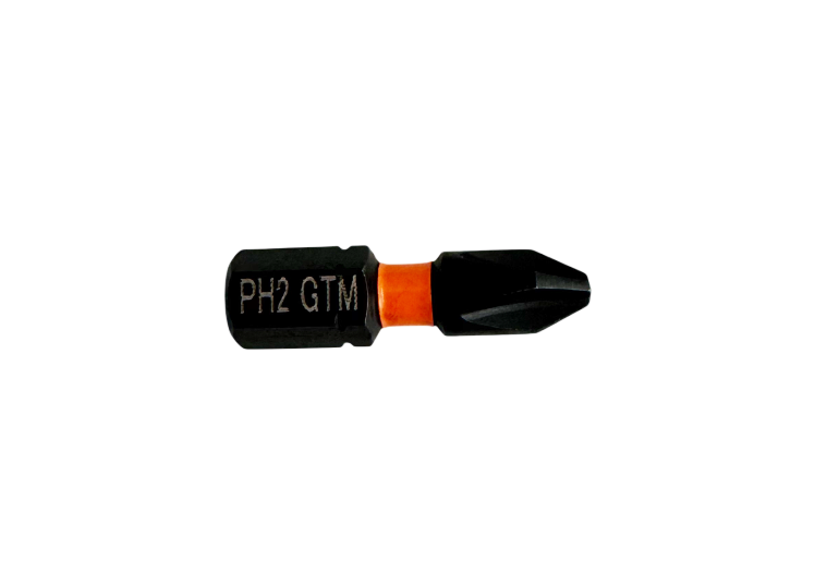 Бита ударная GTM PH2 25 мм 2 шт (SBI-H2-25B)