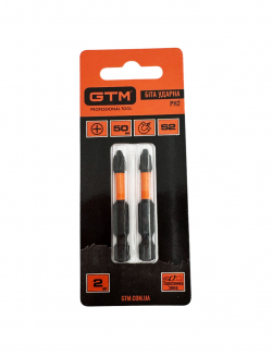 Бита ударная GTM PH2 50 мм 2 шт (SBI-H2-50B) купить