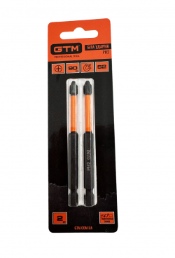 Бита ударная GTM PH2 90 мм 2 шт (SBI-H2-90B) купить