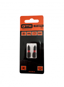 Біта ударна GTM PZ1 25 мм 2 шт (SBI-Z1-25B) купити