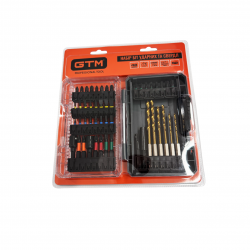 Набір ударних біт та свердл GTM SBK-48, 48 шт., 25-50 мм купити