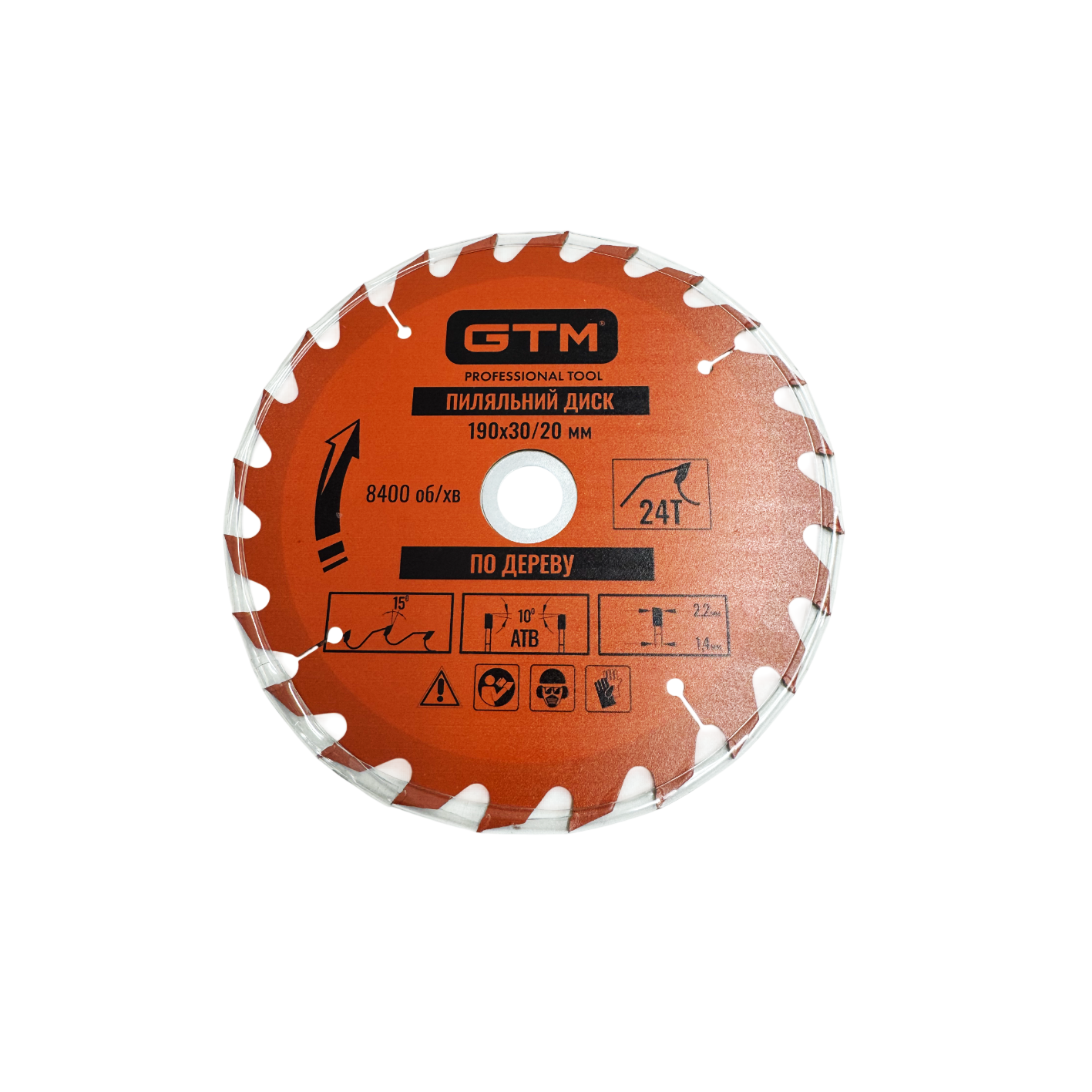Диск пиляльний GTM SBW-19024 190&times;30/20 Z24 по дереву (SBW-19024)