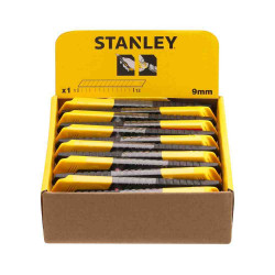 Ніж SM довжиною 130 мм з лезом шириною 9 мм з сегментами, що відламуються STANLEY 1-10-150 замовити