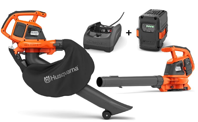  Аккумуляторный воздуходув-пылесос Husqvarna 120iBV KIT (АКБ+ЗУ)