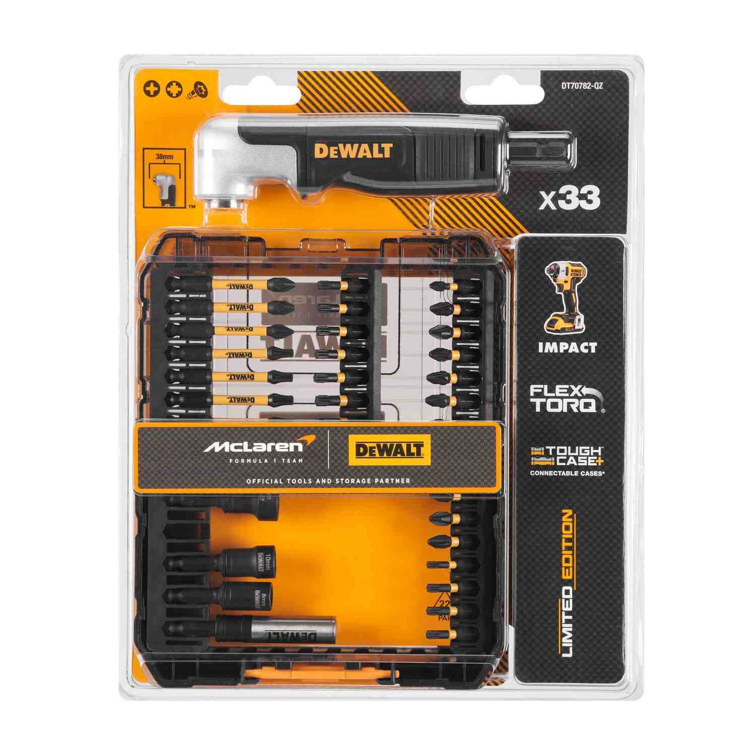 Набор бит с угловой насадкой DeWALT DT70782