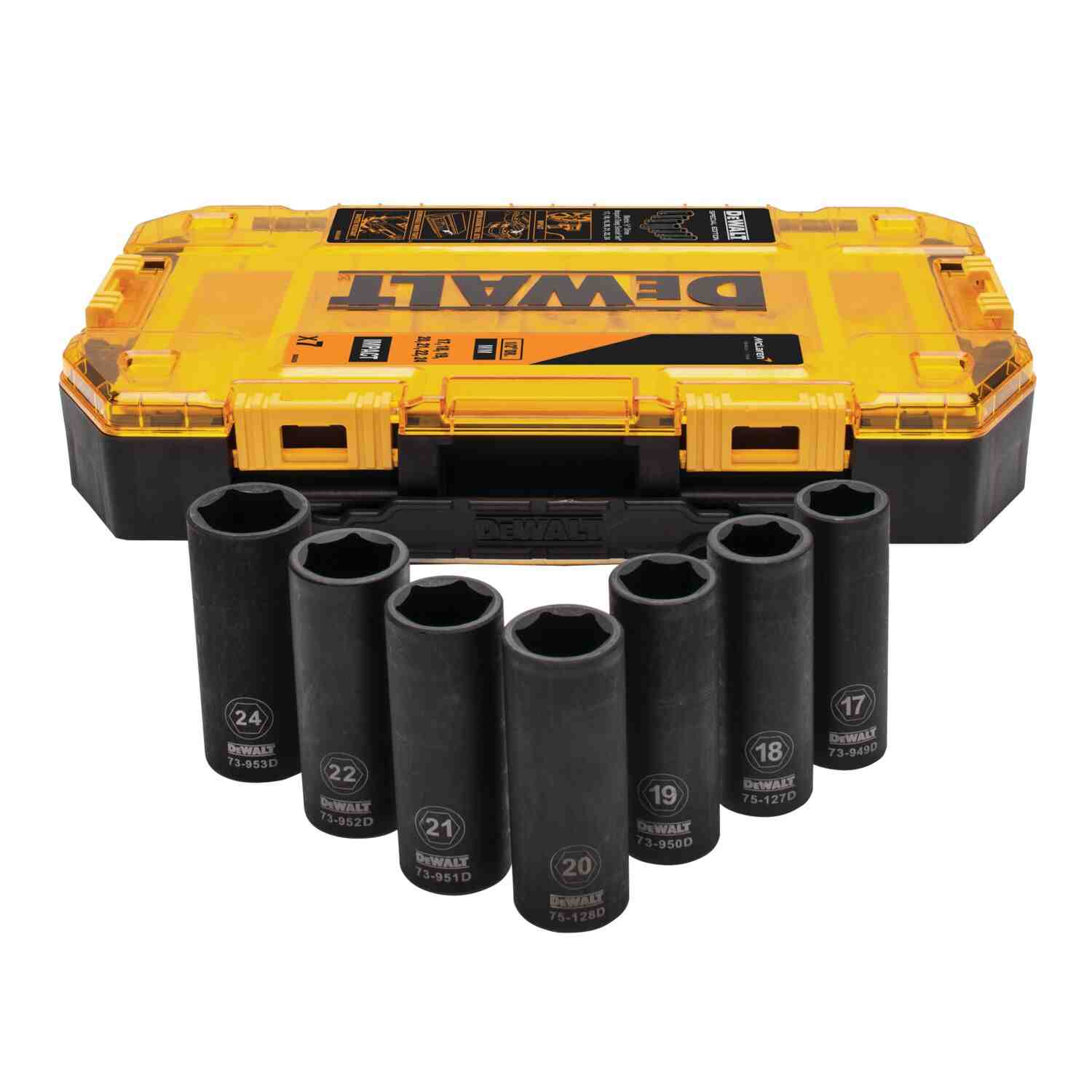 Набор ударних торцевых головок 1/2 DeWALT DT70905